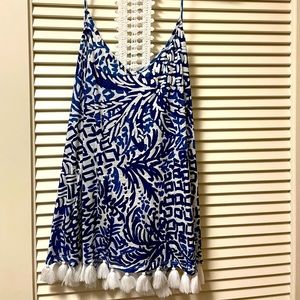 Lily Pulitzer tank with poms